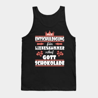 Liebeskummer Valentinstag Single Freund Schokolade Tank Top